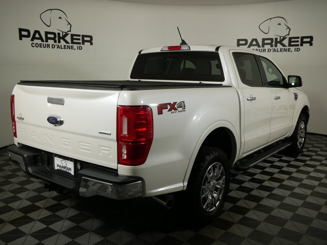 Used 2019 White Platinum Tri-Coat Ford Crew Cab LARIAT w/ FX4 Off-Road Pkg & Technology Pkg image 5