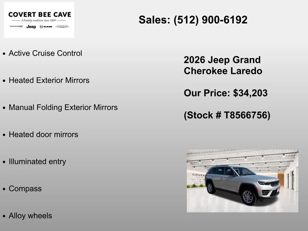 New 2026 Silver Zynith Exterior Paint Jeep Laredo image 13