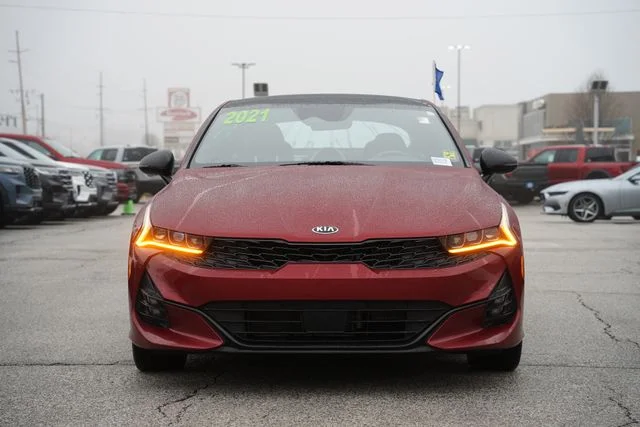 Certified 2021 Kia K5 GT-Line with VIN 5XXG64J25MG070649 for sale in Valparaiso, IN