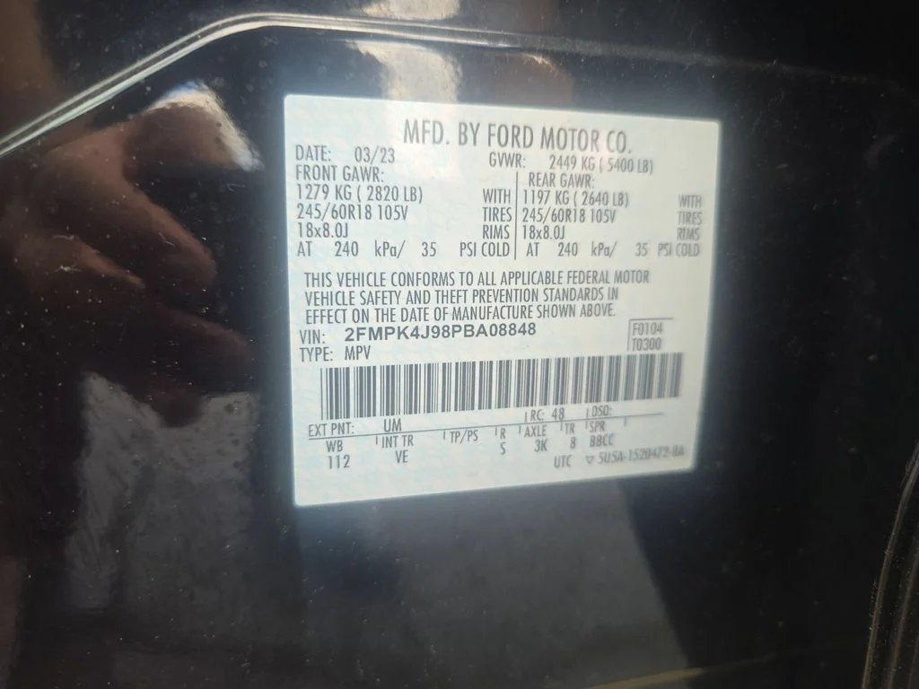 Used 2023 Black Metallic Ford SEL image 23