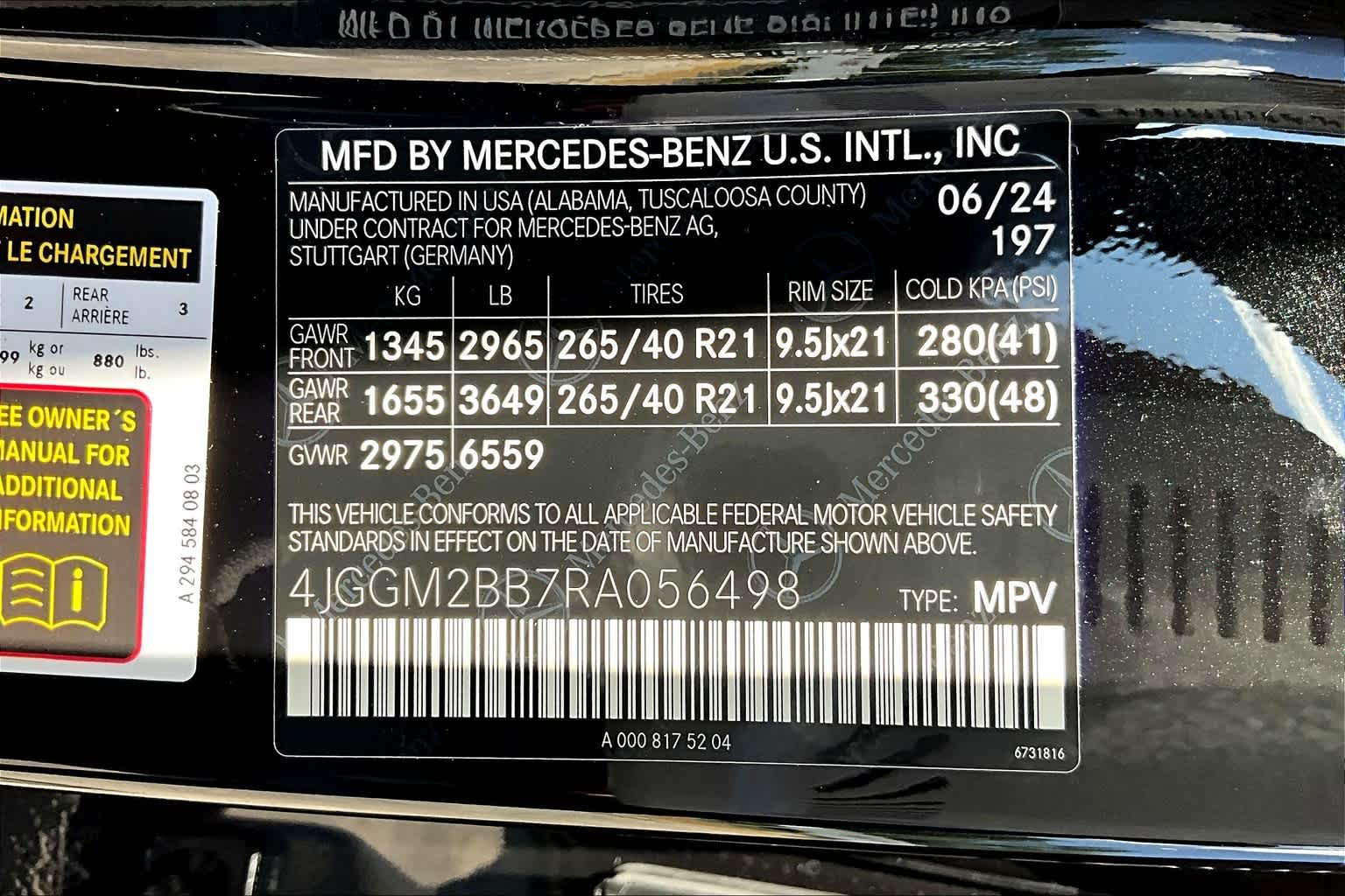 Used 2024 Obsidian Black Metallic Mercedes-Benz EQE 350+ image 16