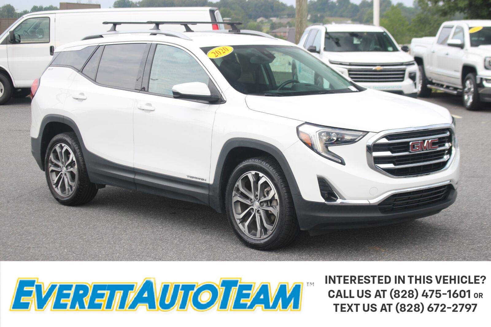 Used 2020 SUMMIT WHITE GMC SLT image 1