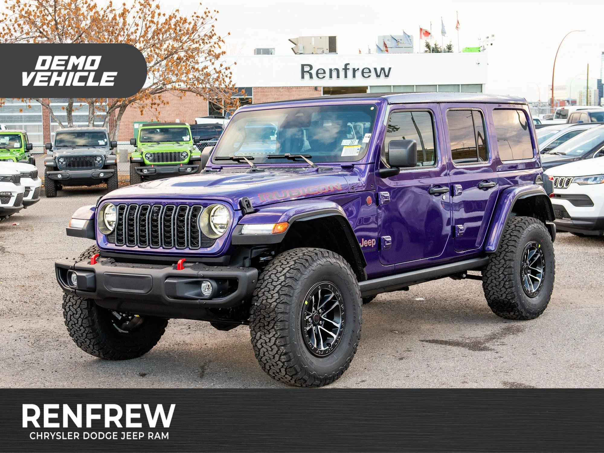Used 2026 reign Jeep Rubicon X* 4 Door 4x4, Sky 1-Touch Pwr Top, Steel Bumpers, 35 Inch Tires image 1