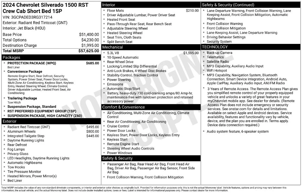 Used 2024 Red Chevrolet RST image 41