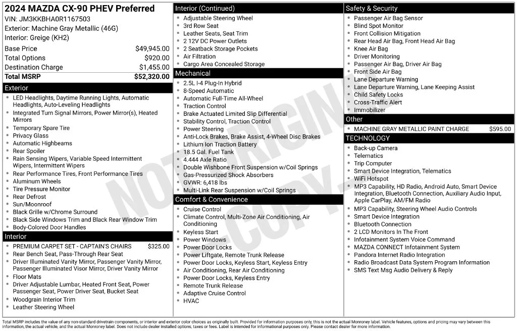 Used 2024 Gray Mazda Preferred image 19