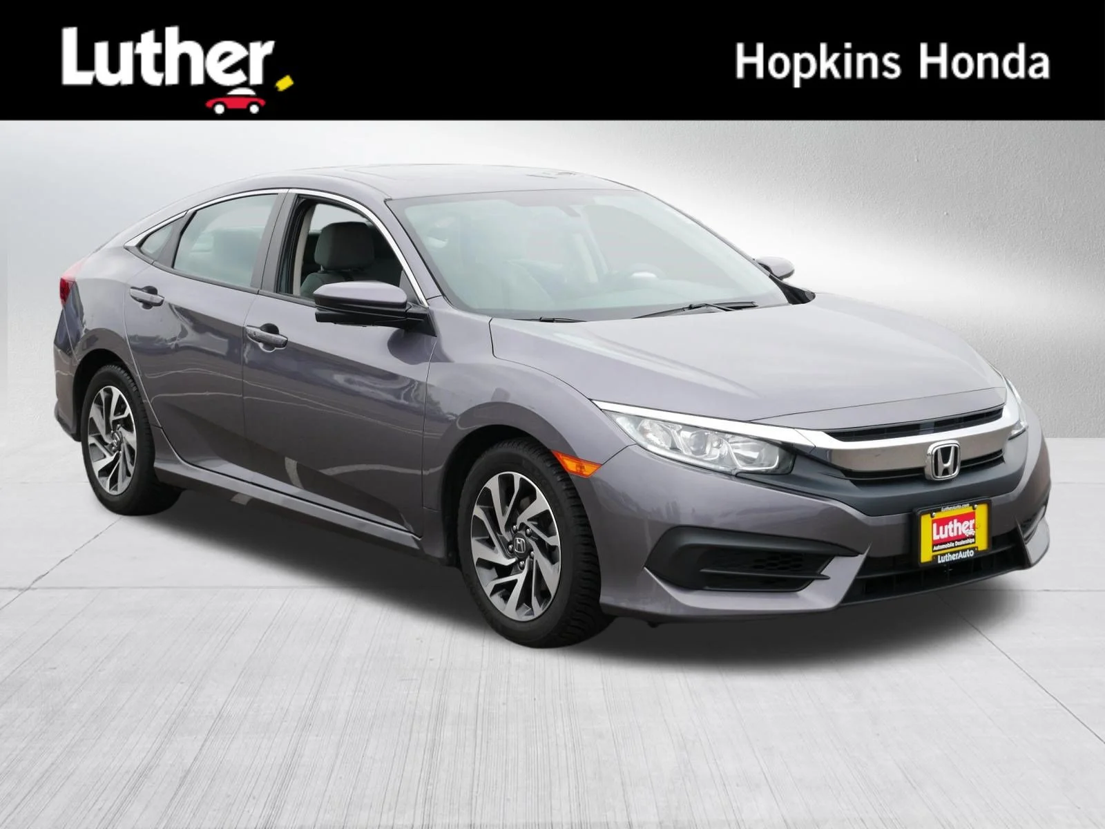 Certified Used 2018 Modern Steel Metallic Honda EX image 1