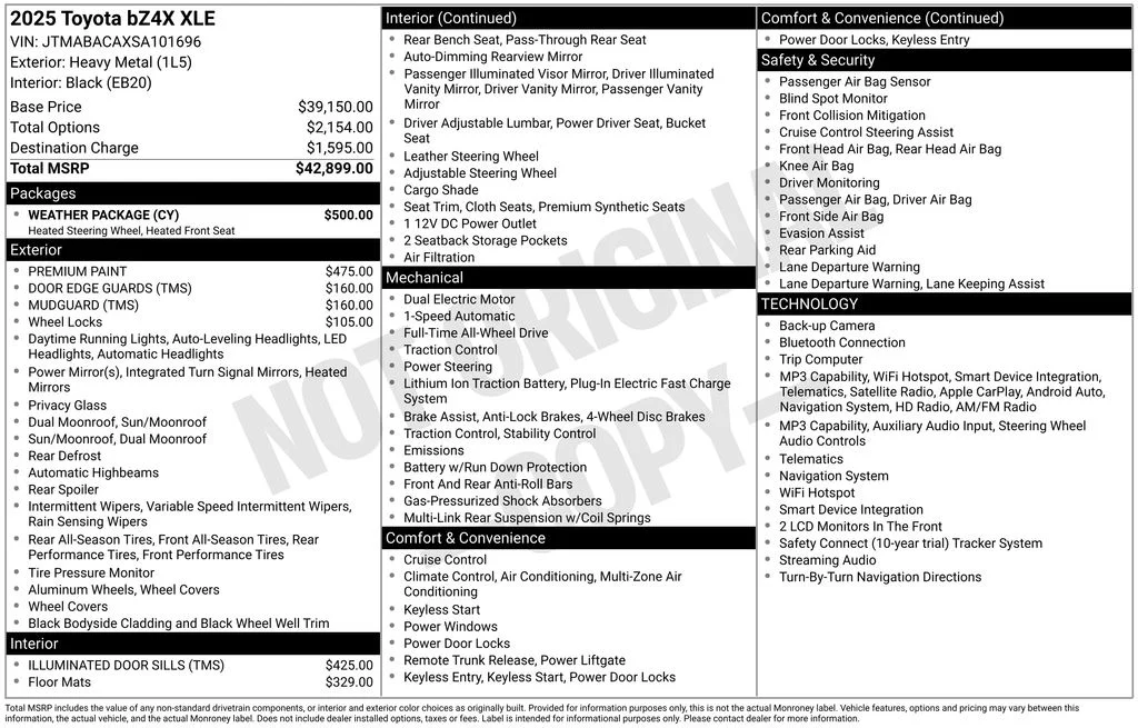 Used 2025 Gray Toyota XLE image 17