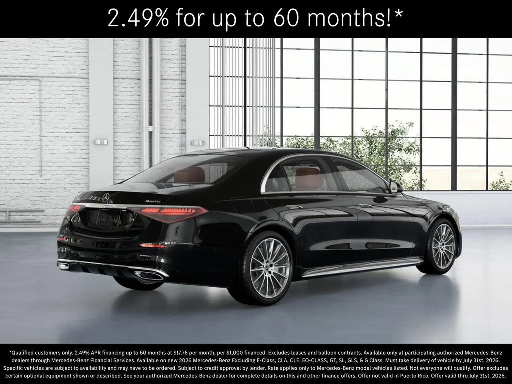 New 2026 Obsidian Black Metallic Mercedes-Benz S 580 image 63