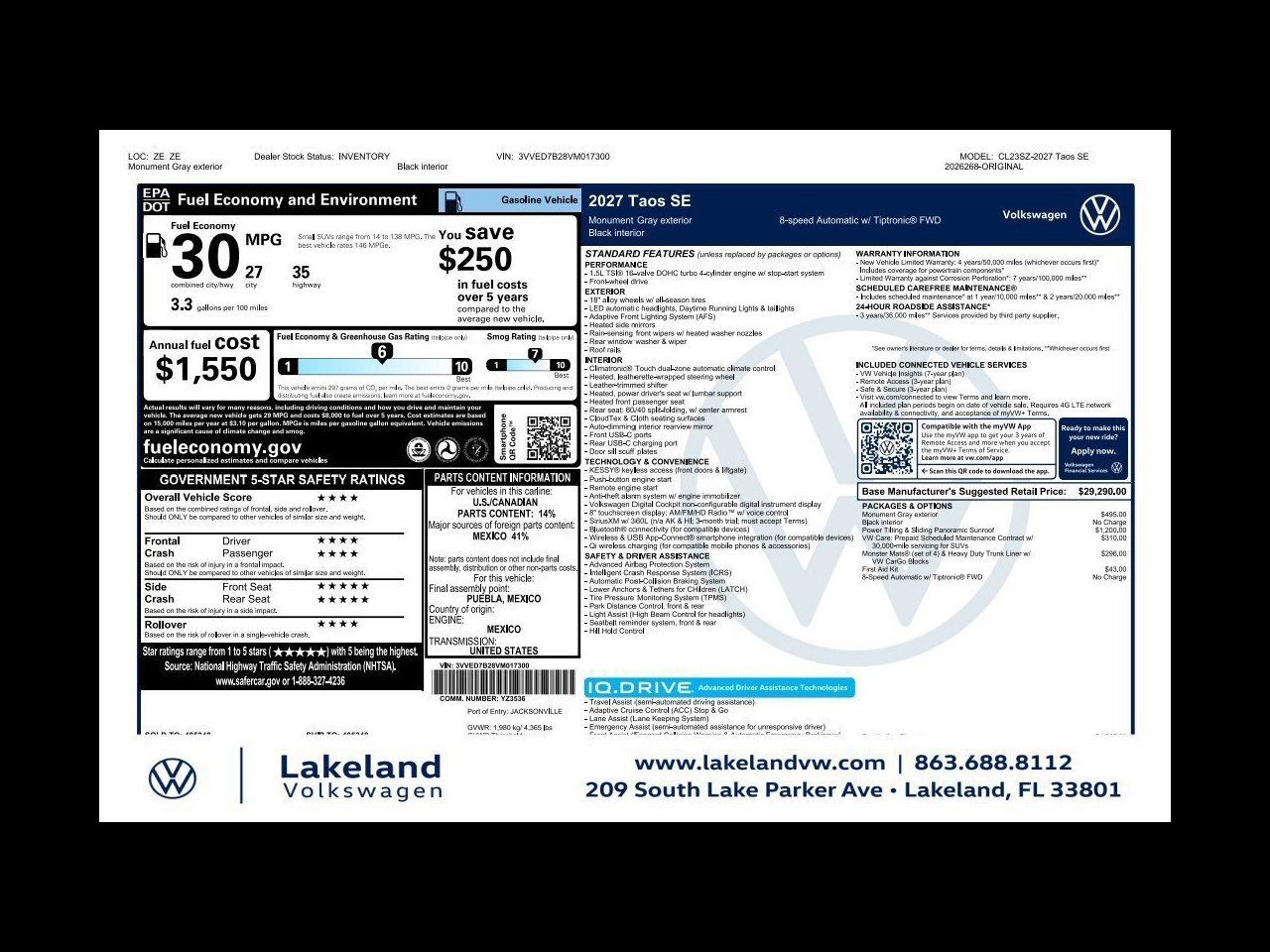 2027 Volkswagen Taos