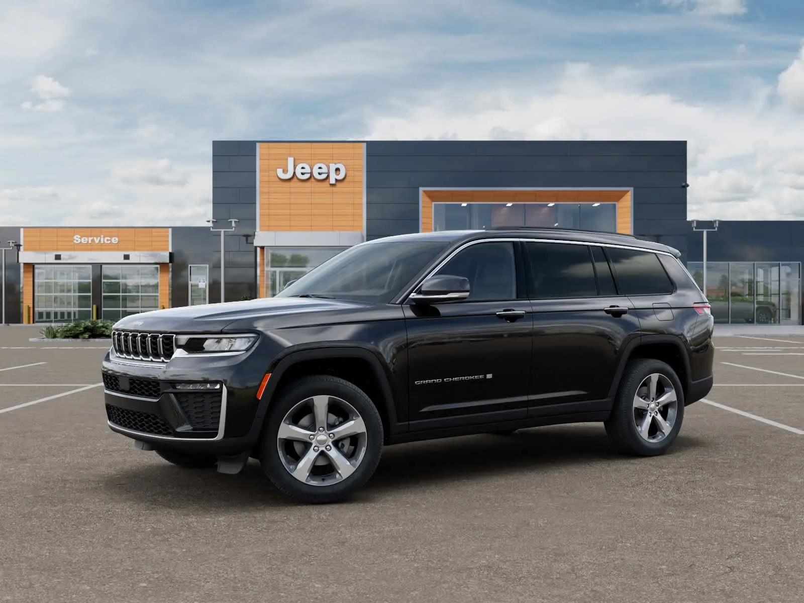 New 2026 Diamond Black Crystal Pearlcoat Jeep Limited image 2