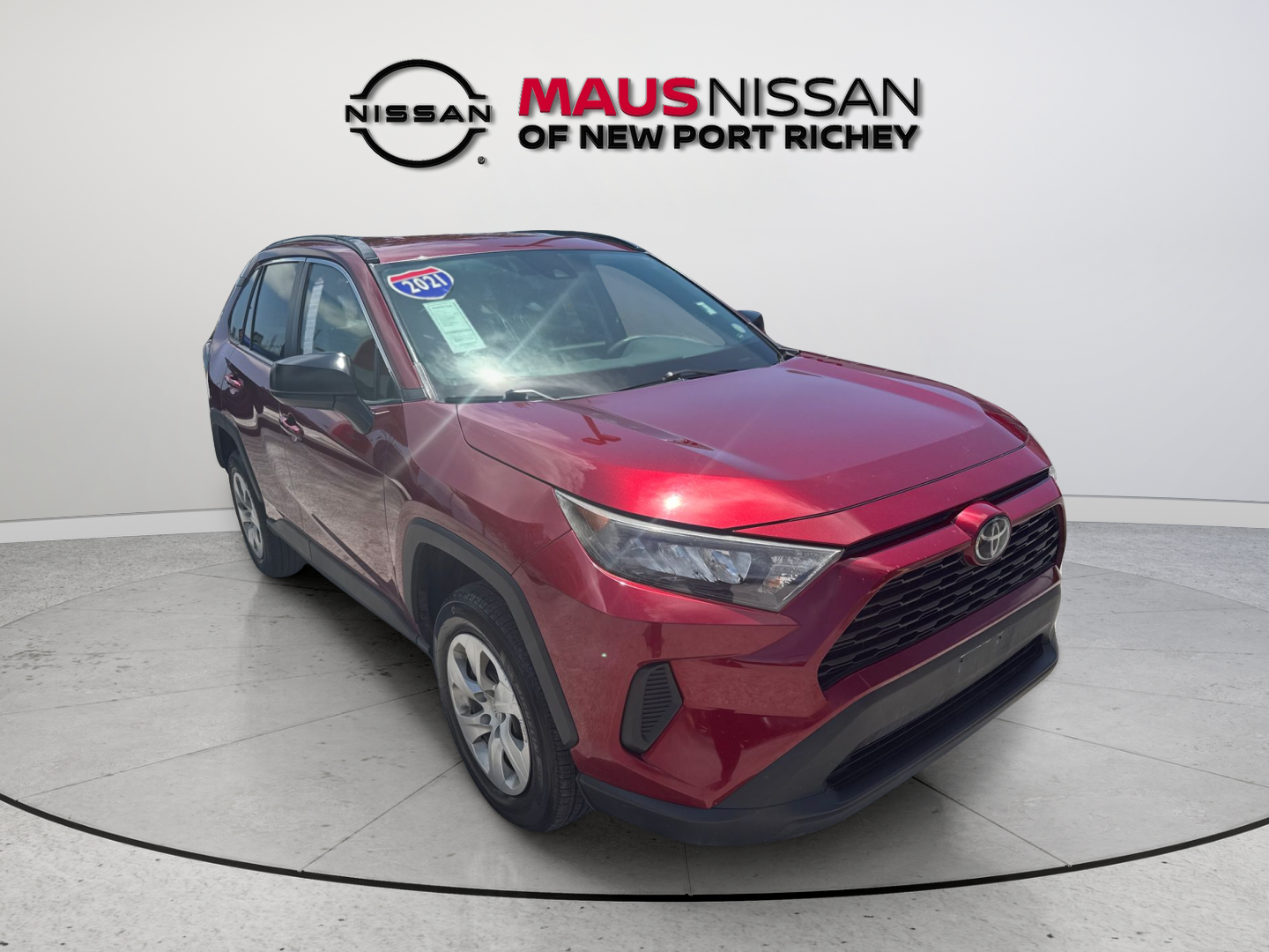 Used 2021 Red Toyota LE image 2