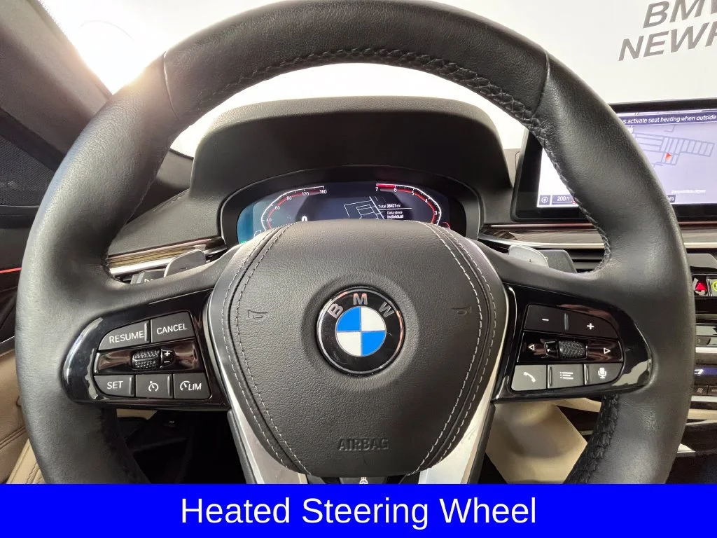 Certified Used 2023 Mineral White Metallic BMW 530i xDrive image 10