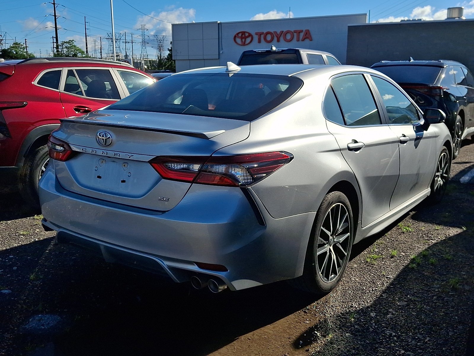 Used 2023 Celestial Silver Metallic Toyota SE image 3