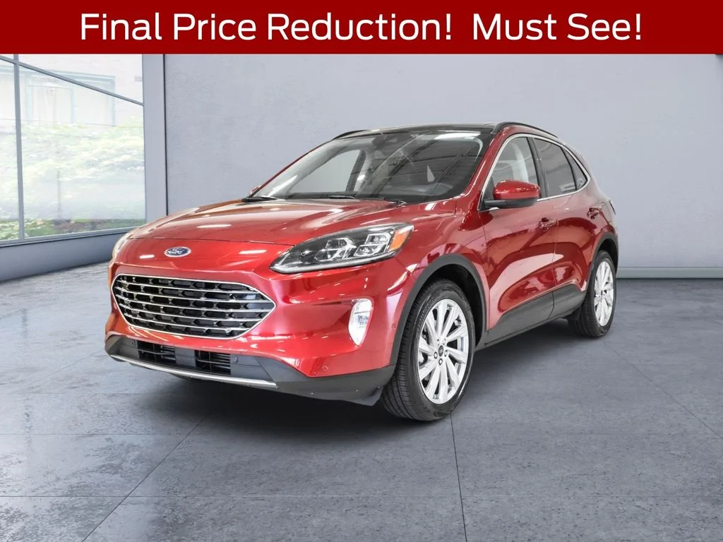 Used 2021 Red Ford Titanium image 1
