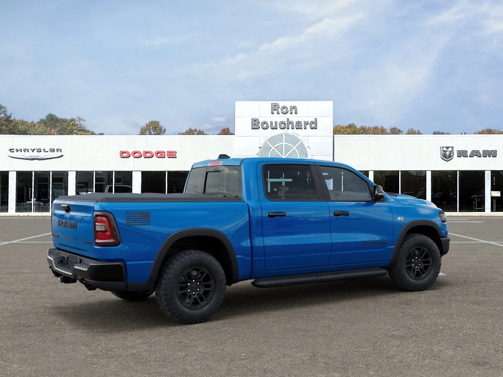 New 2026 Hydro Blue Pearl-Coat Exterior Paint RAM Rebel image 4