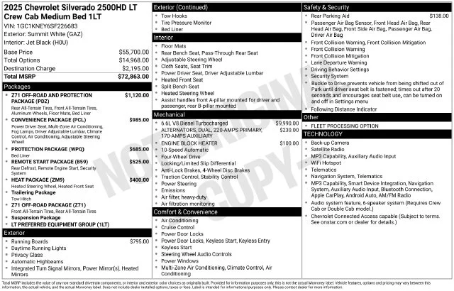Used 2025 White Chevrolet LT image 7