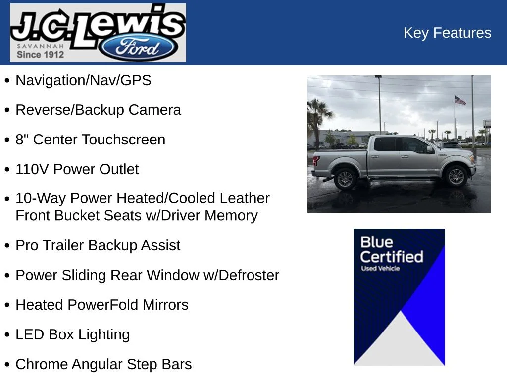Used 2019 Ingot Silver Metallic Ford Lariat image 8