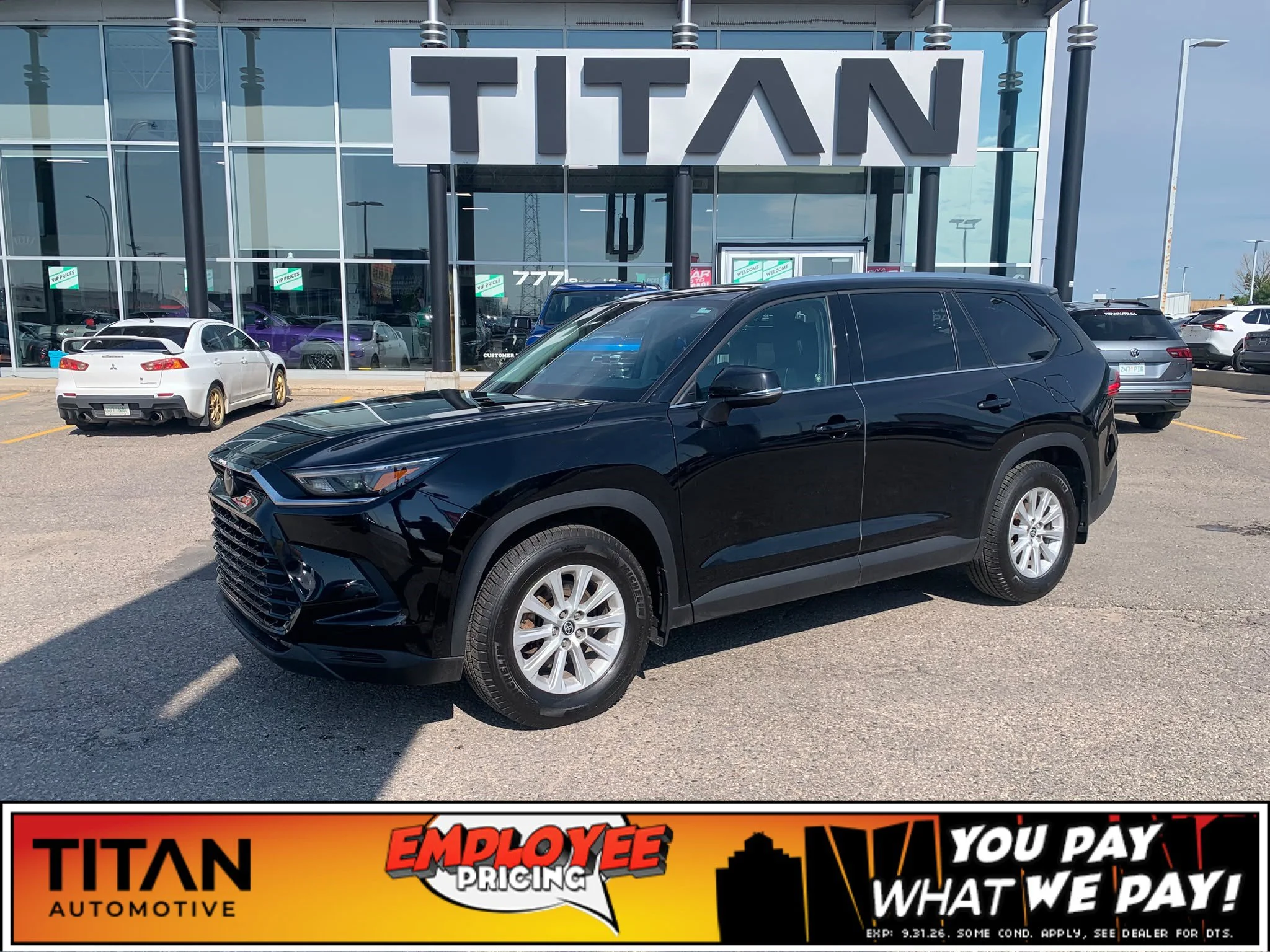 Certified Used 2024 Midnight Black Metallic Toyota XLE AWD*8 Pass | Adaptive Cruise | Htd Leather | Htd Wheel | Lane Keep Assist | Blind Spot Detection image 1