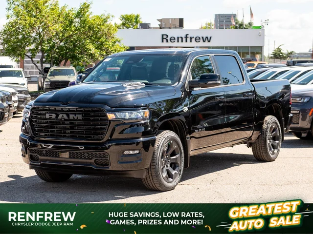 2026 RAM 1500 Sport* Crew Cab 4x4, HEMI V8, Level 1 Equip Group, Passenger Screen