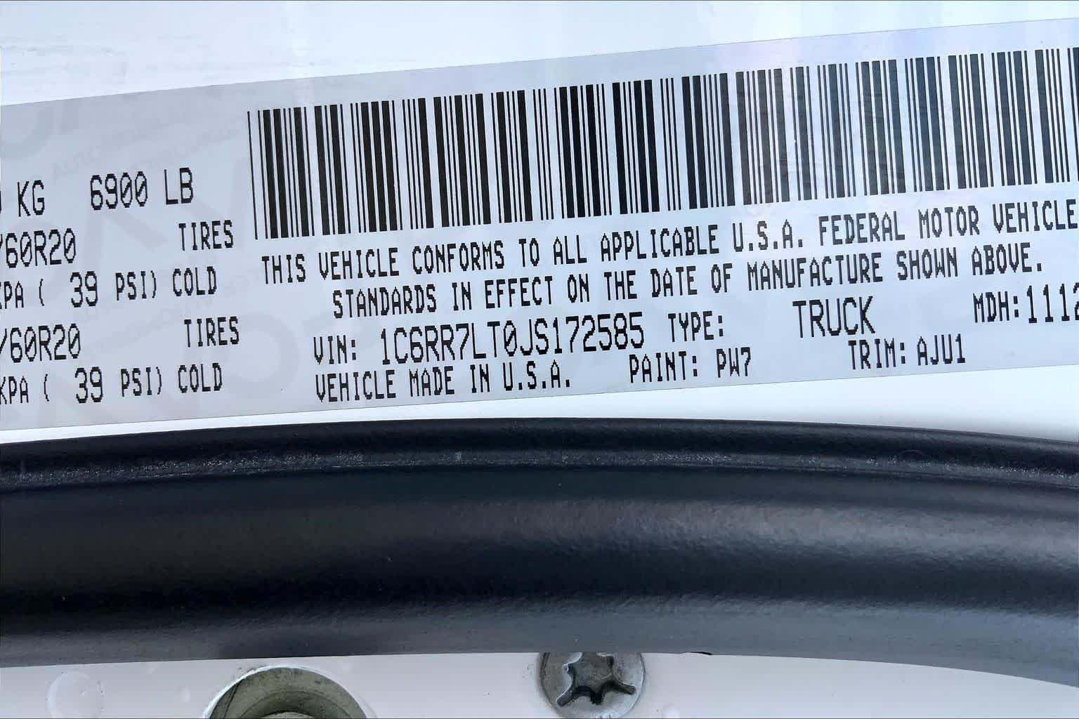 Used 2018 Bright White Clearcoat Ram Lone Star Silver image 34
