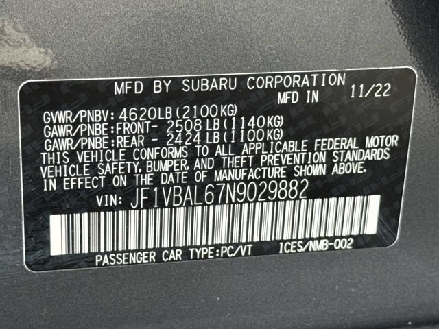 Used 2022 Magnetite Gray Metallic Subaru Limited image 17