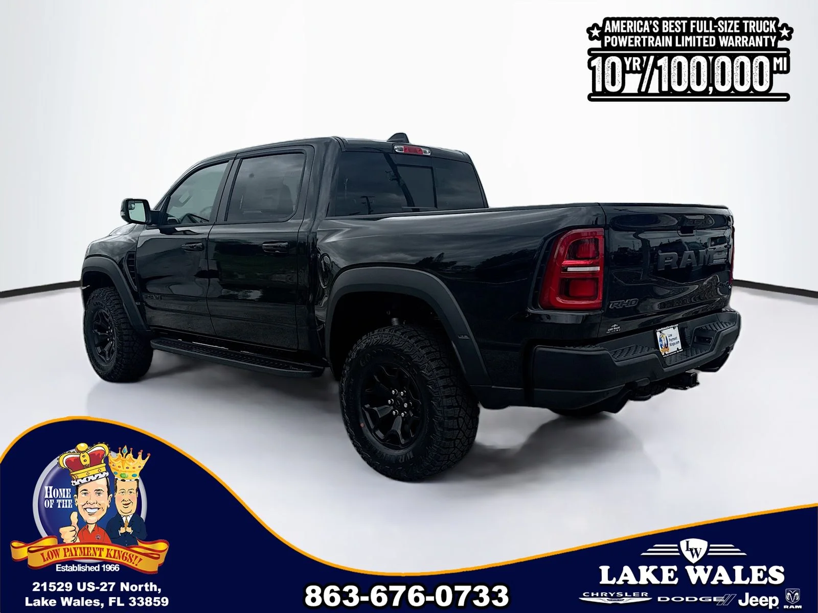 New 2026 Diamond Black Crystal Pearl-Coat Exterior Paint RAM  image 4
