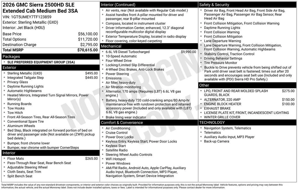 2026 GMC Sierra 2500HD SLE - Photo 6