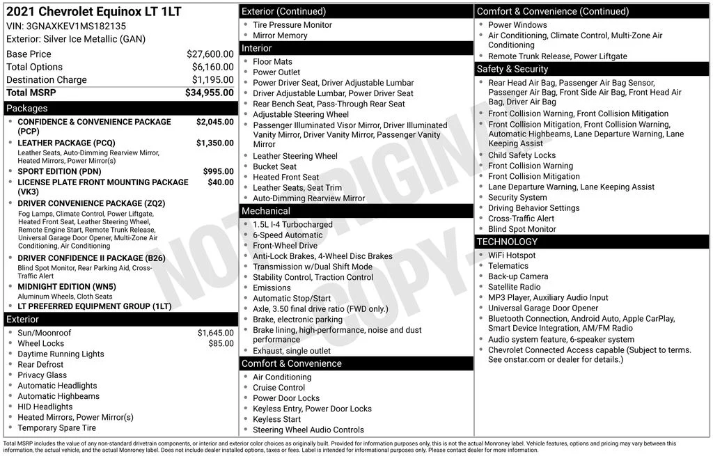 Used 2021 Silver Chevrolet LT image 6