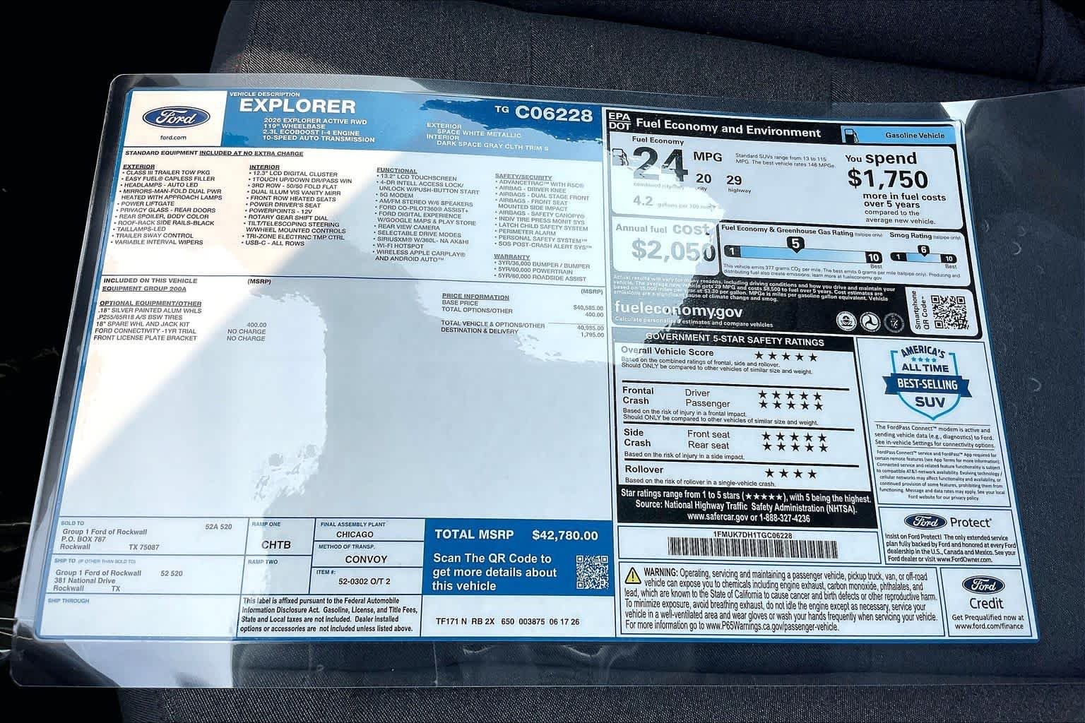 New 2026 Space White Metallic Ford Active image 18