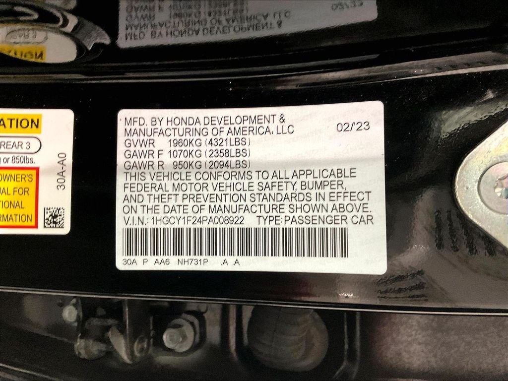 Used 2023 Black Honda LX image 32