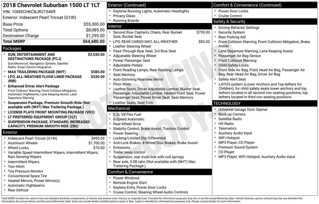 Used 2018 Iridescent Pearl Tricoat Chevrolet LT image 43