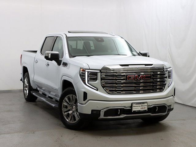 Glacier White Tricoat 2026 GMC Sierra 1500 Denali Crew Cab 4WD Pickup Truck Four-Wheel Drive