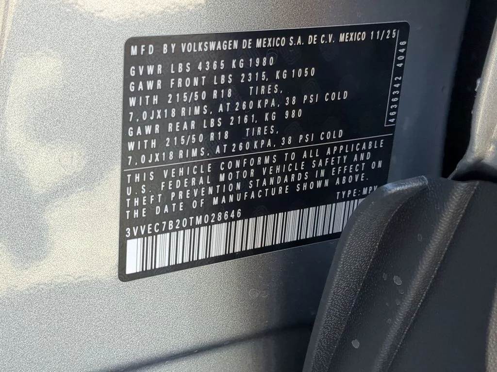 New 2026 Silver Volkswagen 1.5T SE image 33