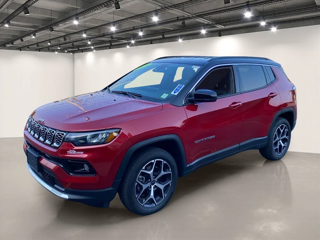 Used 2025 Red Hot Pearlcoat Jeep Limited image 3