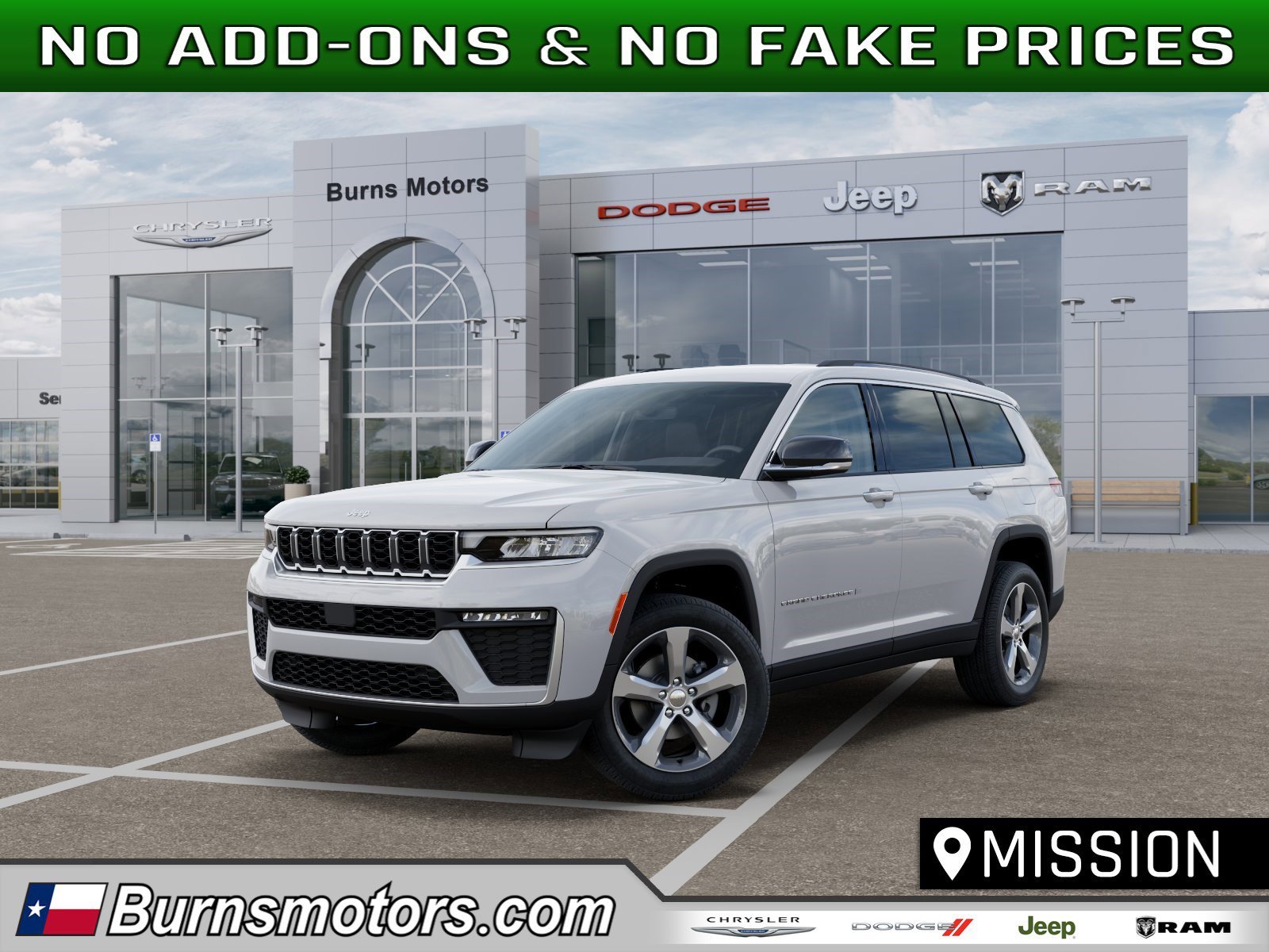 New 2026 Bright White Clear-Coat Exterior Paint Jeep Limited image 1