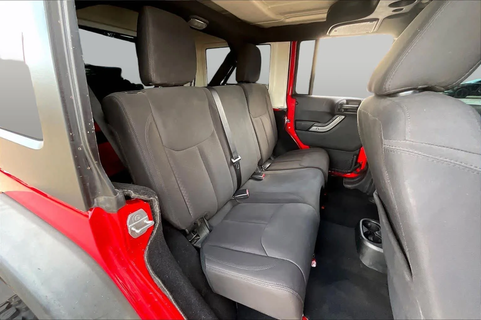 Used 2015 Firecracker Red Clear Coat Jeep Sport image 17