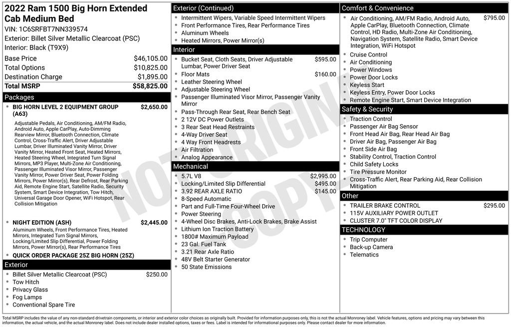 Used 2022 Silver Ram Big Horn/Lone Star image 6
