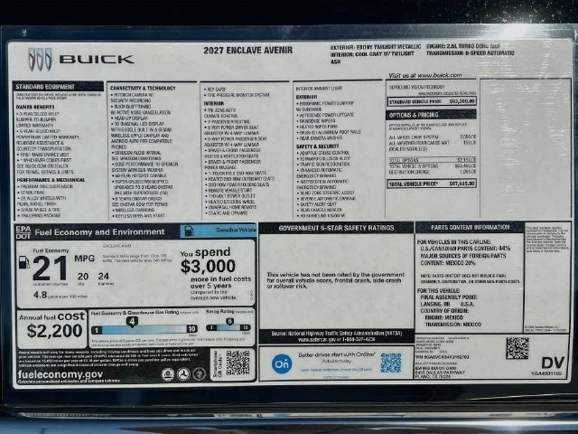 2027 Buick Enclave Avenir - Photo 21