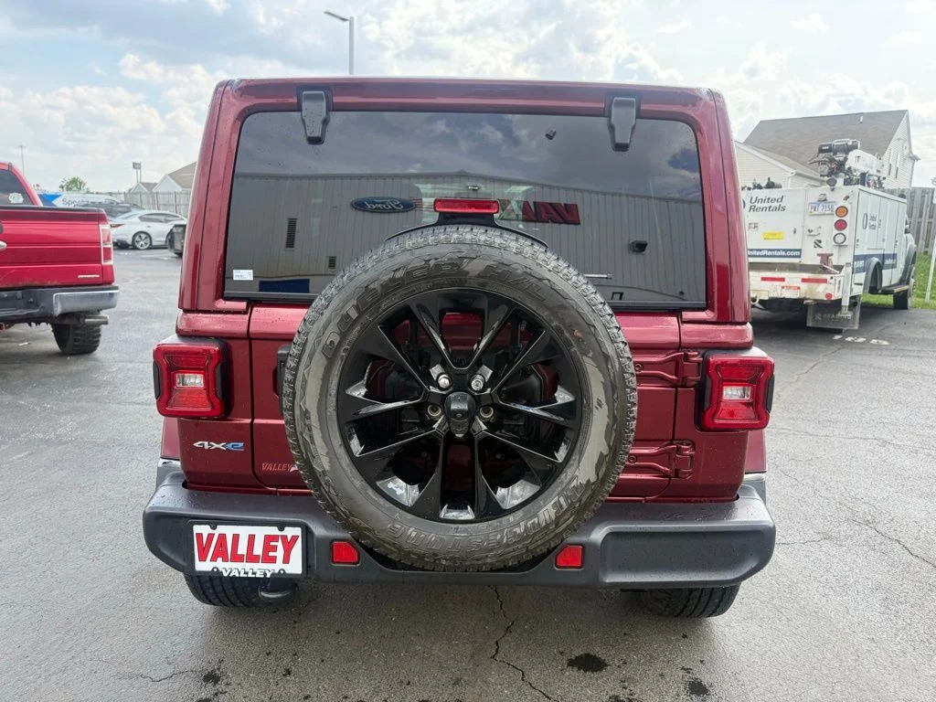Used 2021 Red Jeep Unlimited Sahara 4xe image 5