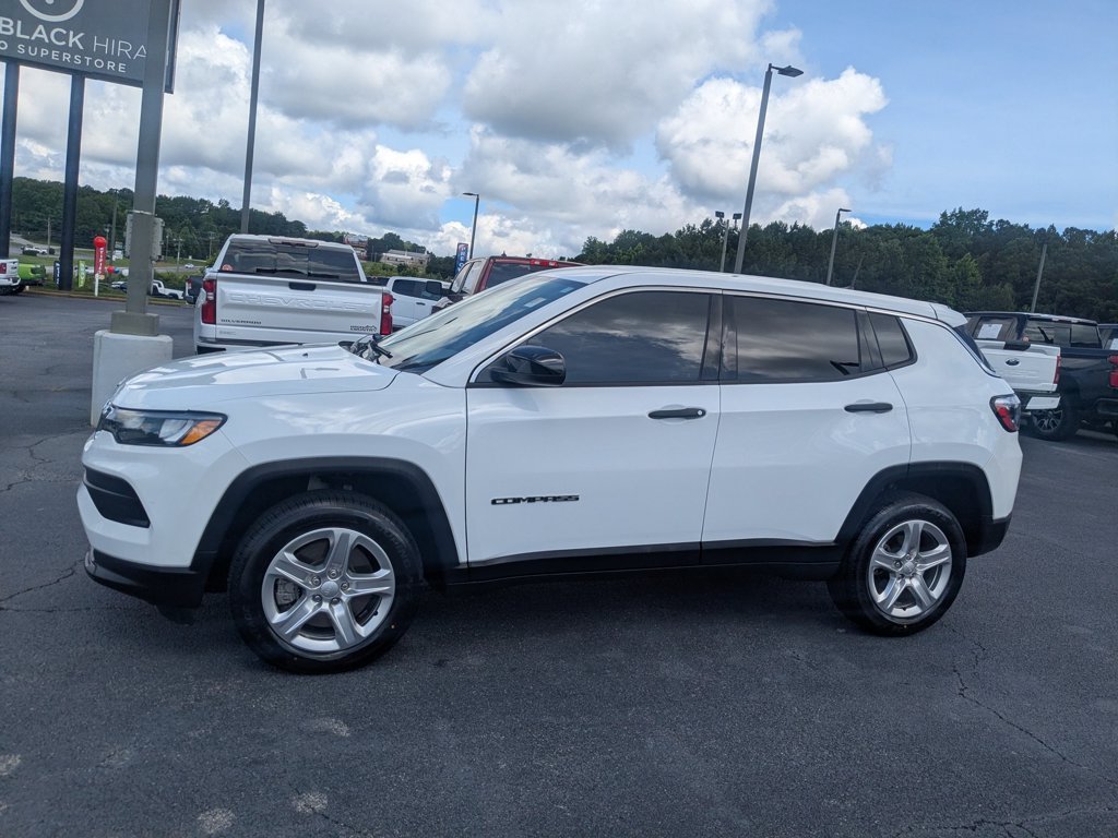 Used 2023 Bright White Clearcoat Jeep Sport image 8