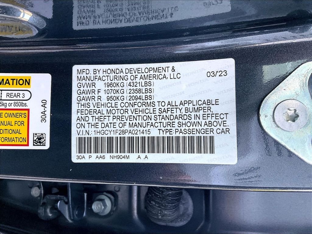Used 2023 Gray Honda LX image 32