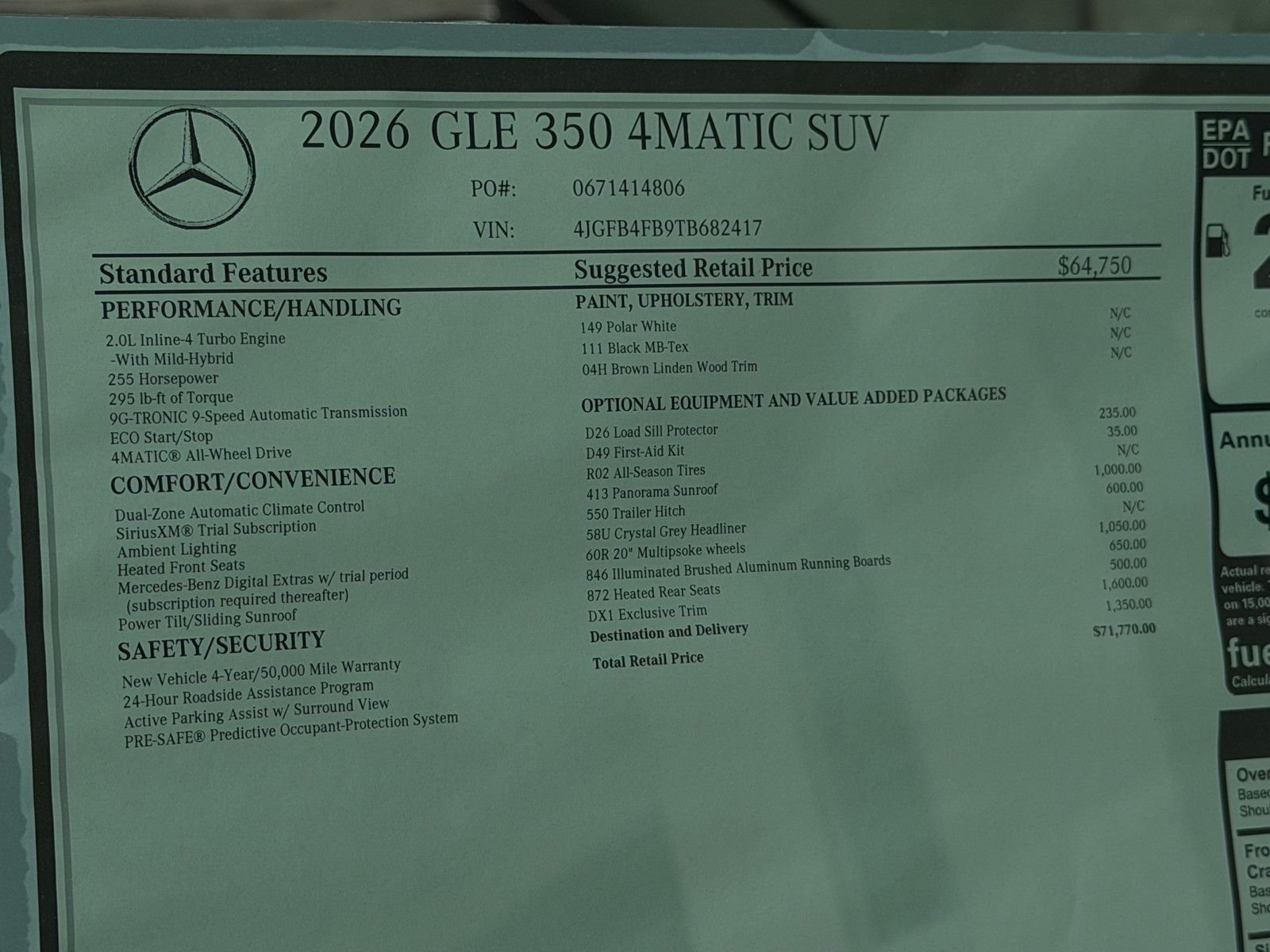 New 2026 Polar White Mercedes-Benz GLE 350 image 24