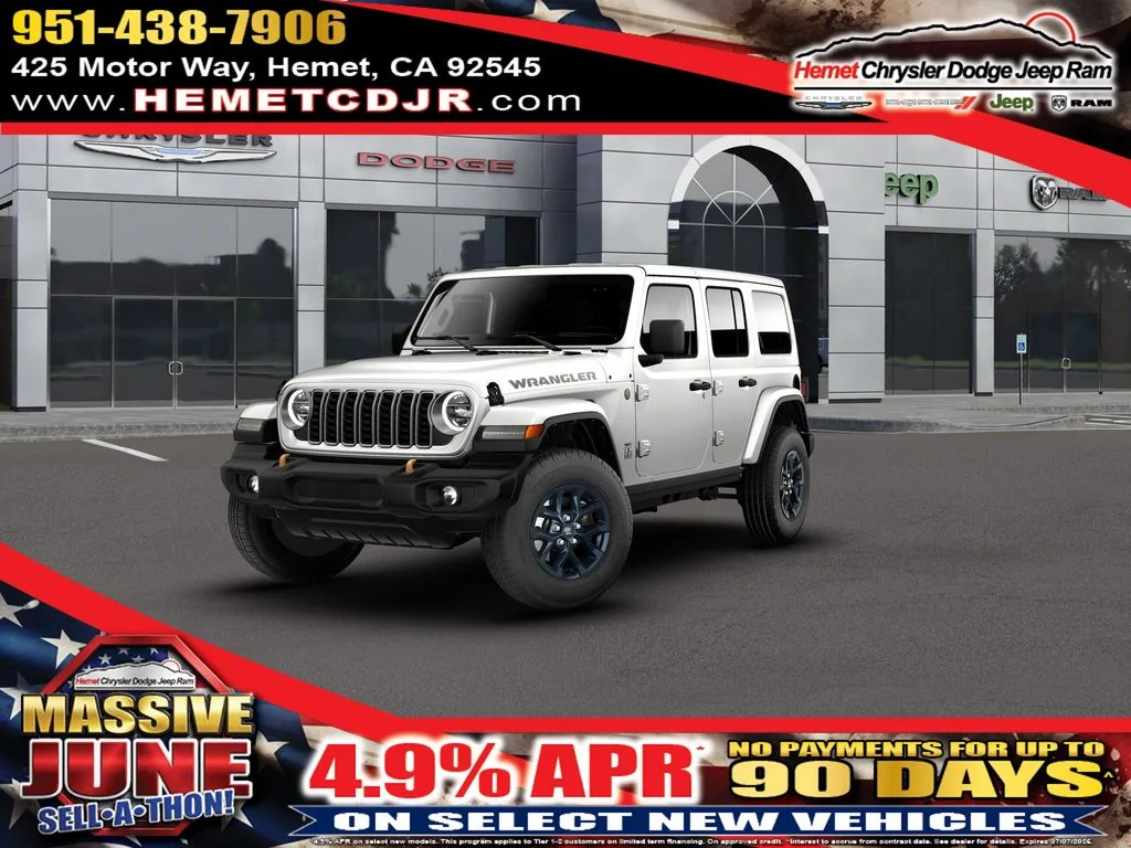 New 2026 Bright White Clear-Coat Exterior Paint Jeep 85th Anniversary Edition image 1
