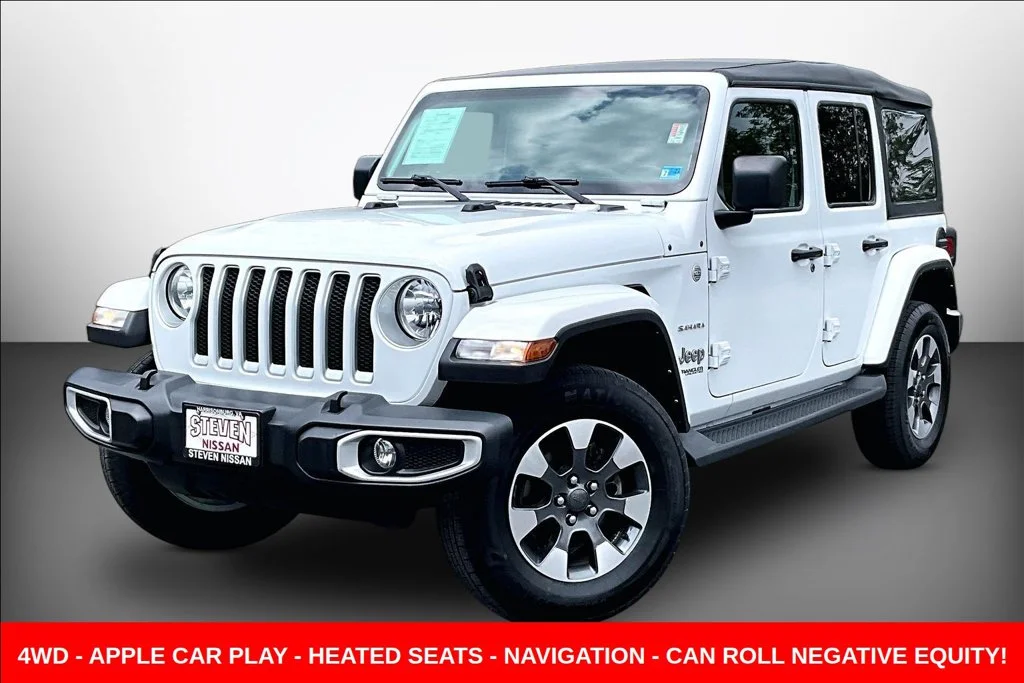 Used 2022 White Jeep Unlimited Sahara image 3