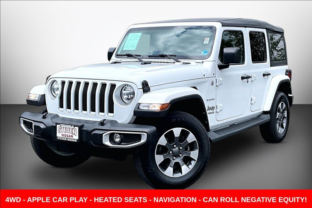 Used 2022 White Jeep Unlimited Sahara image 3