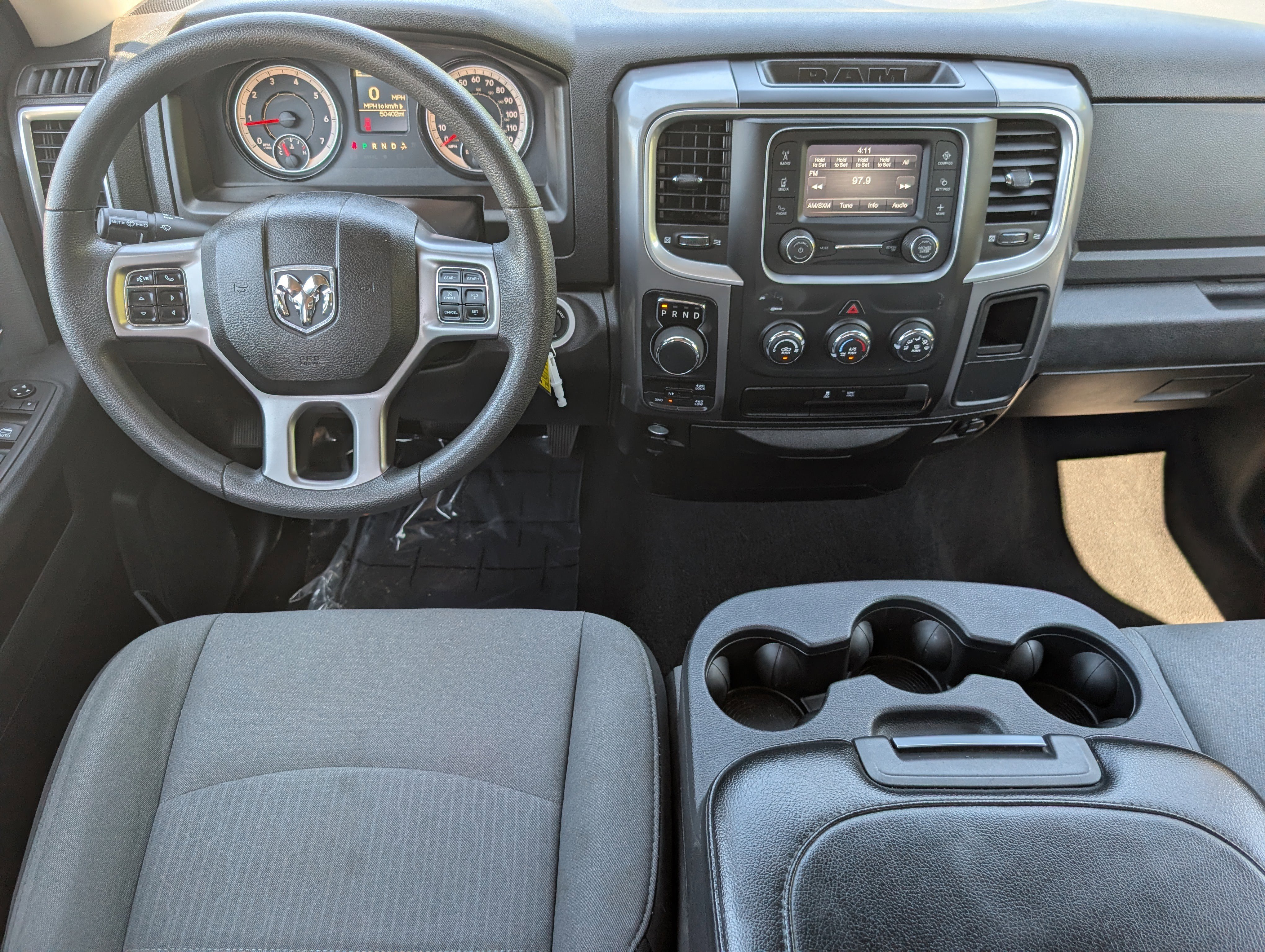 Used 2024 Diamond Black Crystal Pearlcoat Ram SLT image 8