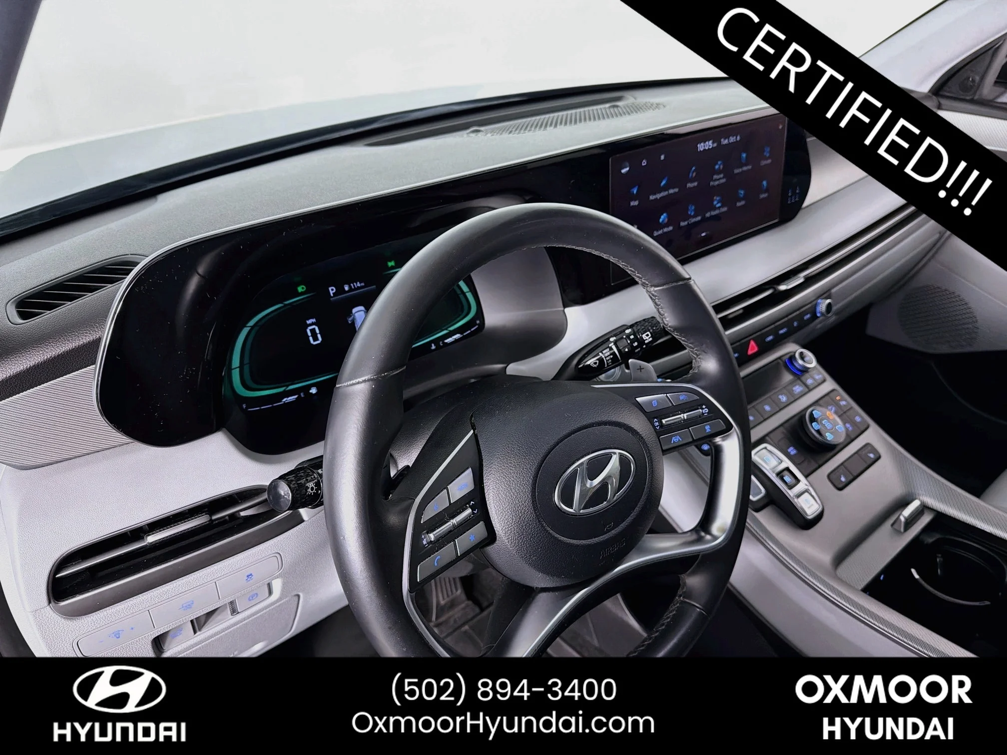 Used 2024 Abyss Black Pearl Hyundai SEL 7P image 9
