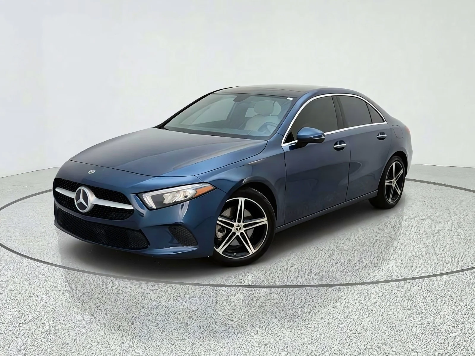 Used 2022 Denim Blue Metallic Mercedes-Benz A 220 image 1