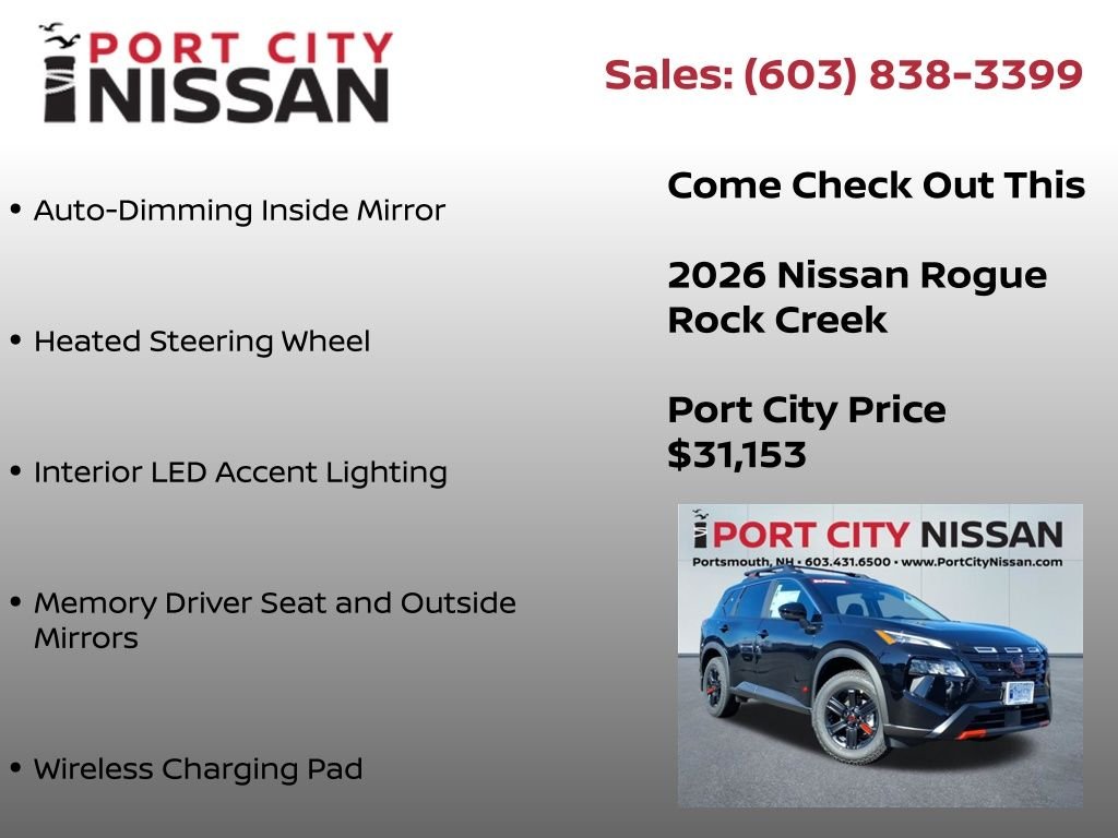 New 2026 Super Black Nissan Rock Creek® image 13
