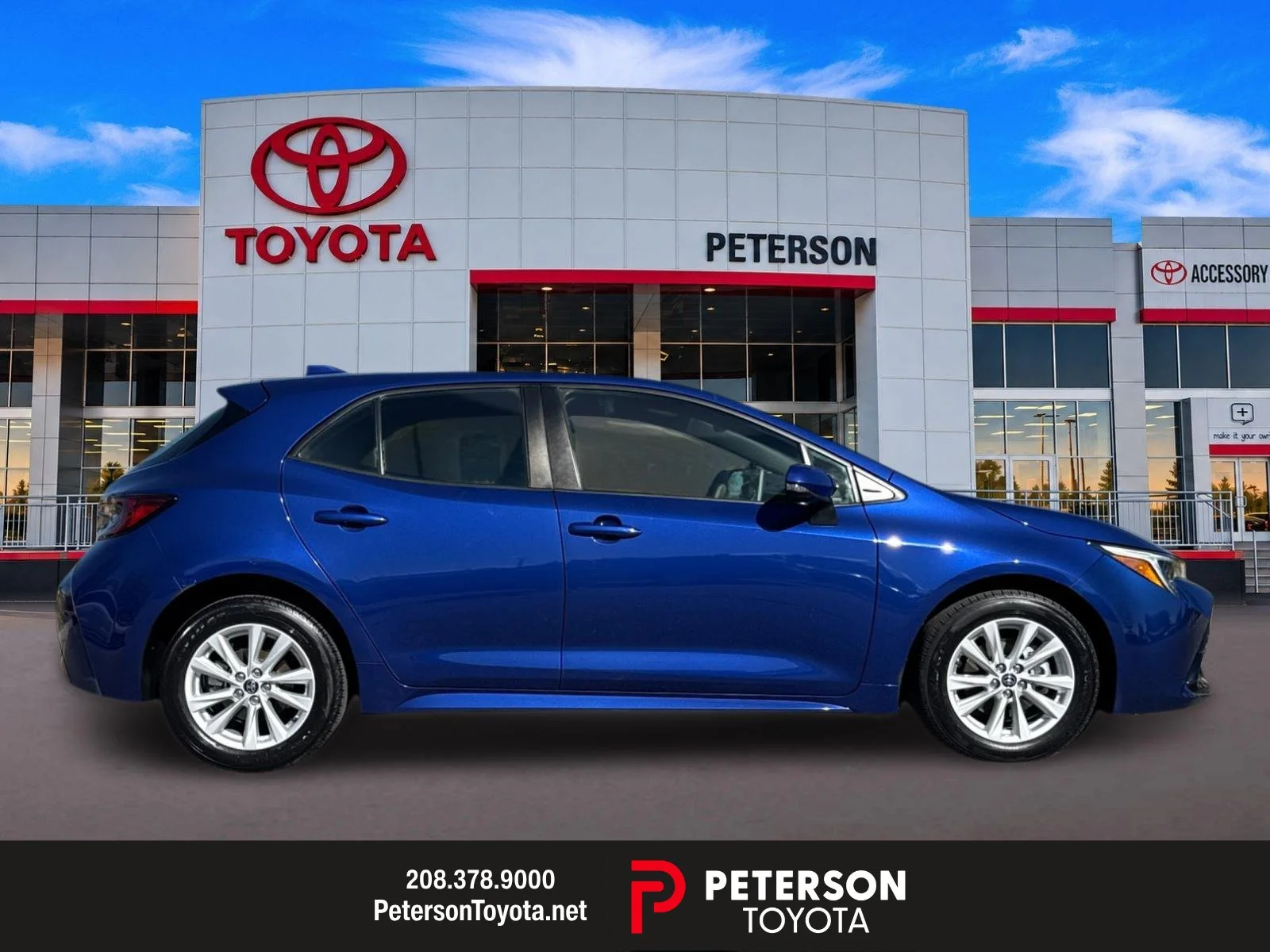 Used 2023 Blue Toyota SE image 2